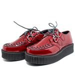 Creeper Verniz Vinho Estilo Veggie Shoes