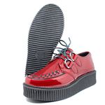 Creeper Verniz Vinho Estilo Veggie Shoes