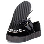 Creeper Acamurçado Preto Branco Estilo Veggie Shoes