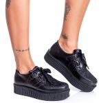 Creeper Renda Preto Estilo Veggie Shoes