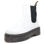 Bota Tratorada Chelsea Estilo Veggie Verniz Branco