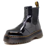 Bota Tratorada Chelsea Estilo Veggie Verniz Preto