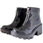 Bota Estilo Veggie Verniz Preto Emeliê