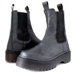 Bota Tratorada Chelsea Estilo Veggie Abigail Preto