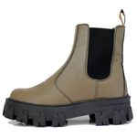 Bota Tratorada Meggie Chelsea Estilo Veggie Verde Army