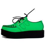 Creeper Estilo Veggie Shoes Bandeira Sun Verde