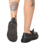 Sapato Mocassim Bambolim Estilo Veggie Preto