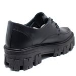 Sapato Oxford Tratorado Estilo Veggie Brenna Preto