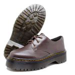 Sapato Colegial Inglês Estilo Veggie Vichy Marrom