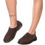 Sapato Mule Estilo Veggie Shoes Toulon Acamurçado Marrom