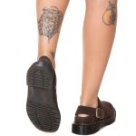 Sapato Mule Estilo Veggie Shoes Toulon Acamurçado Marrom