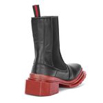 Bota Chelsea Montero Preto Solado Vermelho