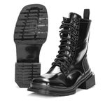 Coturno Cazemir Verniz Preto