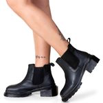 Bota Chelsea Cano Baixo Toledo Preto