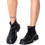 Bota Chelsea Cano Baixo Toledo Veniz Preto