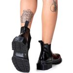 Bota Chelsea Cano Baixo Toledo Veniz Preto