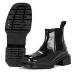 Bota Chelsea Cano Baixo Toledo Veniz Preto