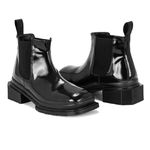 Bota Chelsea Cano Baixo Toledo Veniz Preto