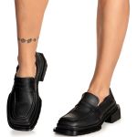 Sapato Mocassim Cano Canelado Sevilha Preto