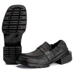 Sapato Mocassim Cano Canelado Sevilha Preto