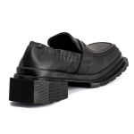 Sapato Mocassim Cano Canelado Sevilha Preto