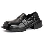 Sapato Mocassim Cano Canelado Sevilha Verniz Preto