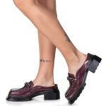 Sapato Mule Carlota Verniz Vinho Malbec