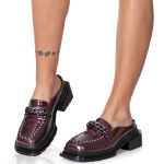 Sapato Mule Carlota Verniz Vinho Malbec