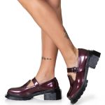 Sapato Boneca Antonieta Verniz Vinho Malbec