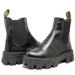 Bota Tratorada Meggie Chelsea Estilo Veggie Preto