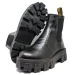 Bota Tratorada Meggie Chelsea Estilo Veggie Preto