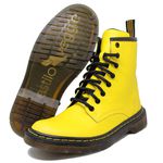 Coturno Estilo Inglês Clássico Solado Baico Amarelo