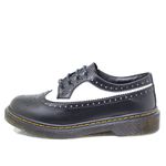 Sapato Oxford Estilo Veggie Rolly Preto Branco