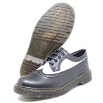 Sapato Oxford Estilo Veggie Rolly Preto Branco