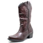 Bota Texana Estilo Veggie Marrom