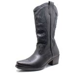 Bota Texana Estilo Veggie Preto