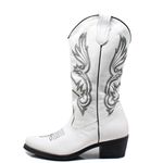 Bota Texana Estilo Veggie Branco