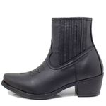 Bota Chelsea Cano Baixo Texana Estilo Veggie Preto