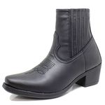 Bota Chelsea Cano Baixo Texana Estilo Veggie Preto