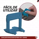 Espaçador Nivelador de Revestimento Cortag 1,0 mm 600 peças 