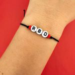 Pulseira RBD Preta Ajustável