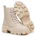 Bota Coturno Anita Off White