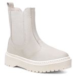 Bota em Couro Chelsea Rafaela Off White