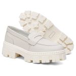 Mocassim em Couro Elisa Anita Off White