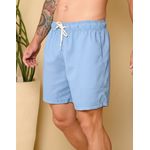 Short De Linho Masculino Azul Claro
