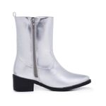 Bota Western Ana Cano Medio Prata