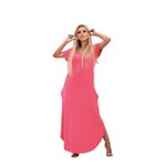 Vestido Camisetão Manga Curta Pink