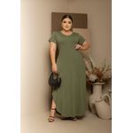 Vestido Camisetão Manga Curta Verde