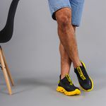 Kit 2 Tênis Unissex Evoltenn Easy Modelos Diferentes Preto Amarelo e Black