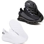 Kit 2 Tênis Unissex Evoltenn Easy Modelos Diferentes Black e Branco